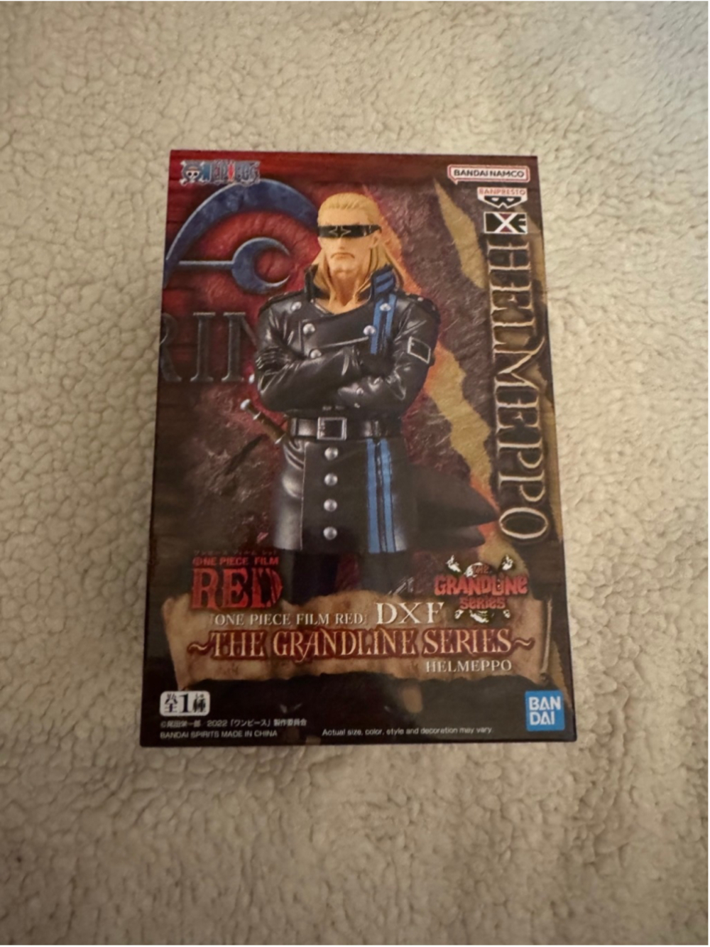 Bandai Namco One Piece Film Red Helmeppo Action Figure NWOT Unopened